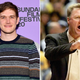 Photo credits: Left: Bo Burnham (Dia Dipasupil/Getty Images); Right: Larry Bird (JEFF HAYNES/AFP via Getty Images)